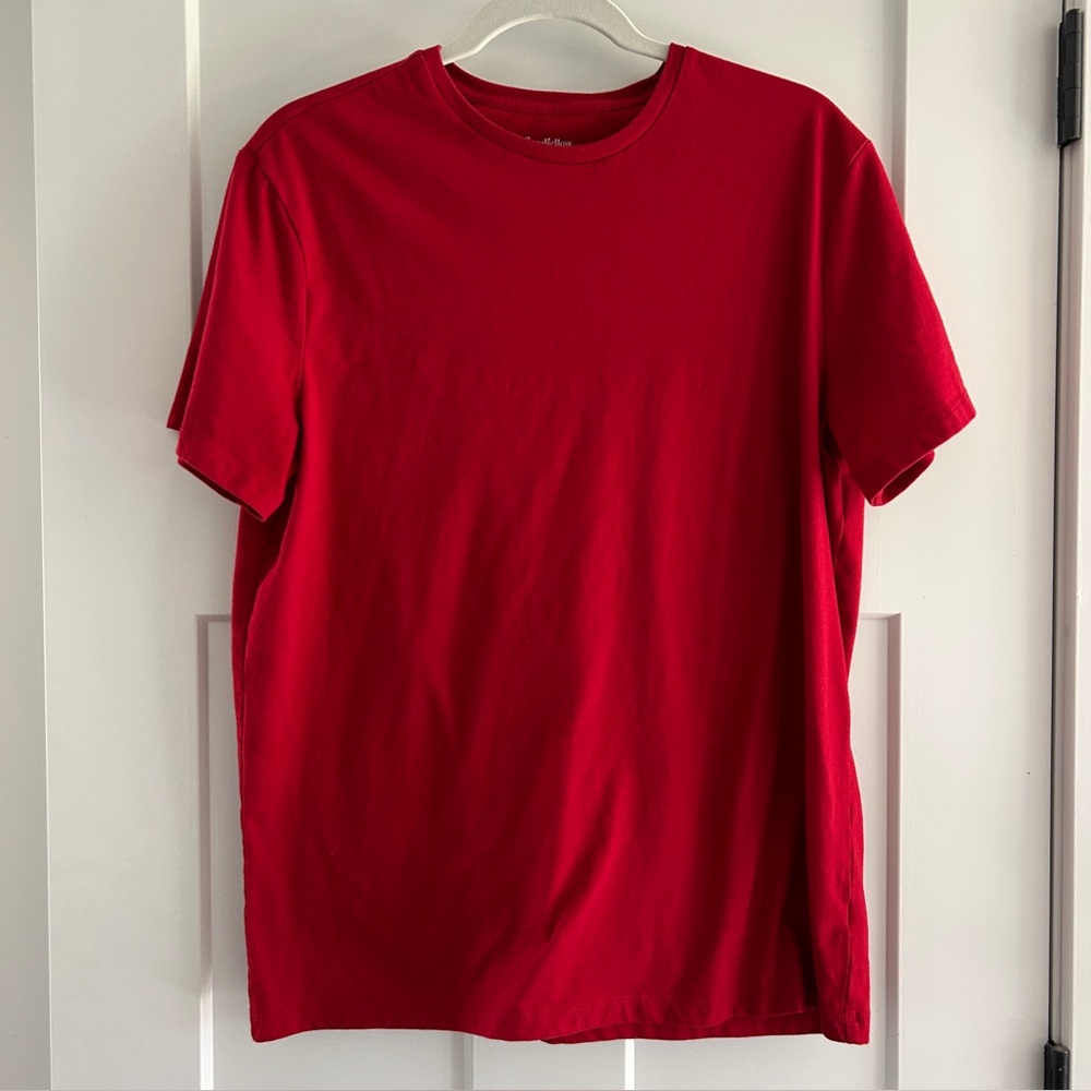 Goodfellow & Co Every Wear Tee Short‎ Sleeve, Red, Size Large
